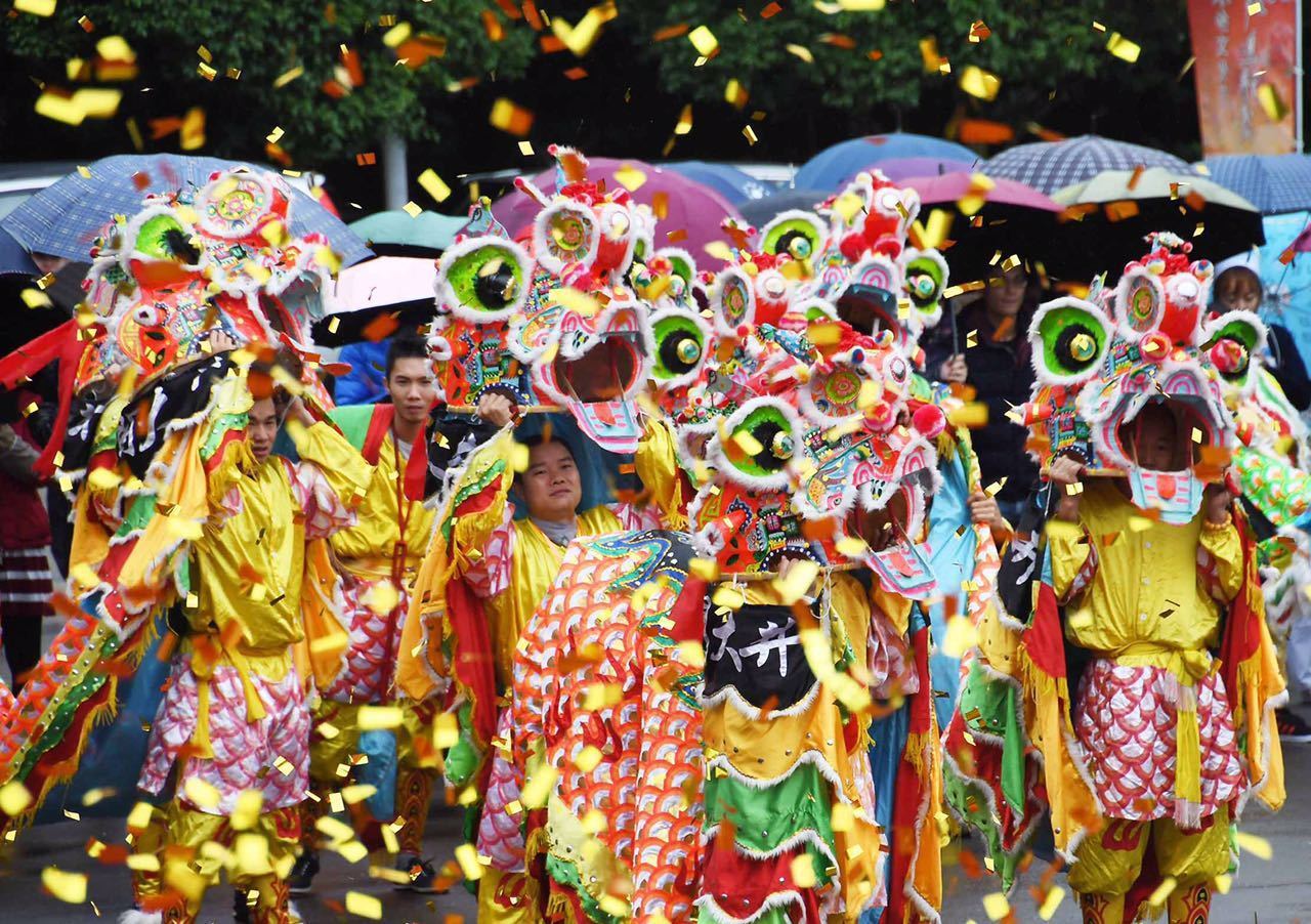 广州水乡文化节暨广东省麒麟舞邀请赛在南沙举行
